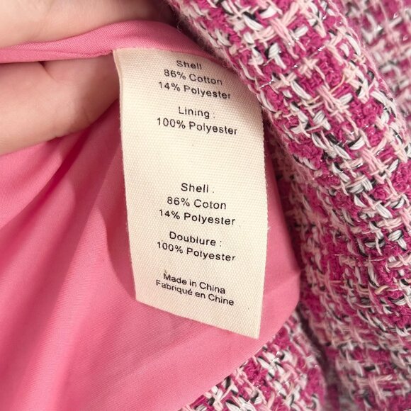 NWT L'Agence Kenzie Double Breasted Tweed Blazer Jacket - Picture 7 of 9